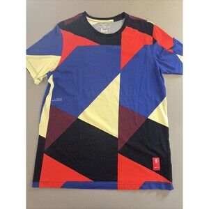 Brooklyn Nets Kyrie Irving Nike Mens Graphic T-Shirt Black Red Blue Tee L